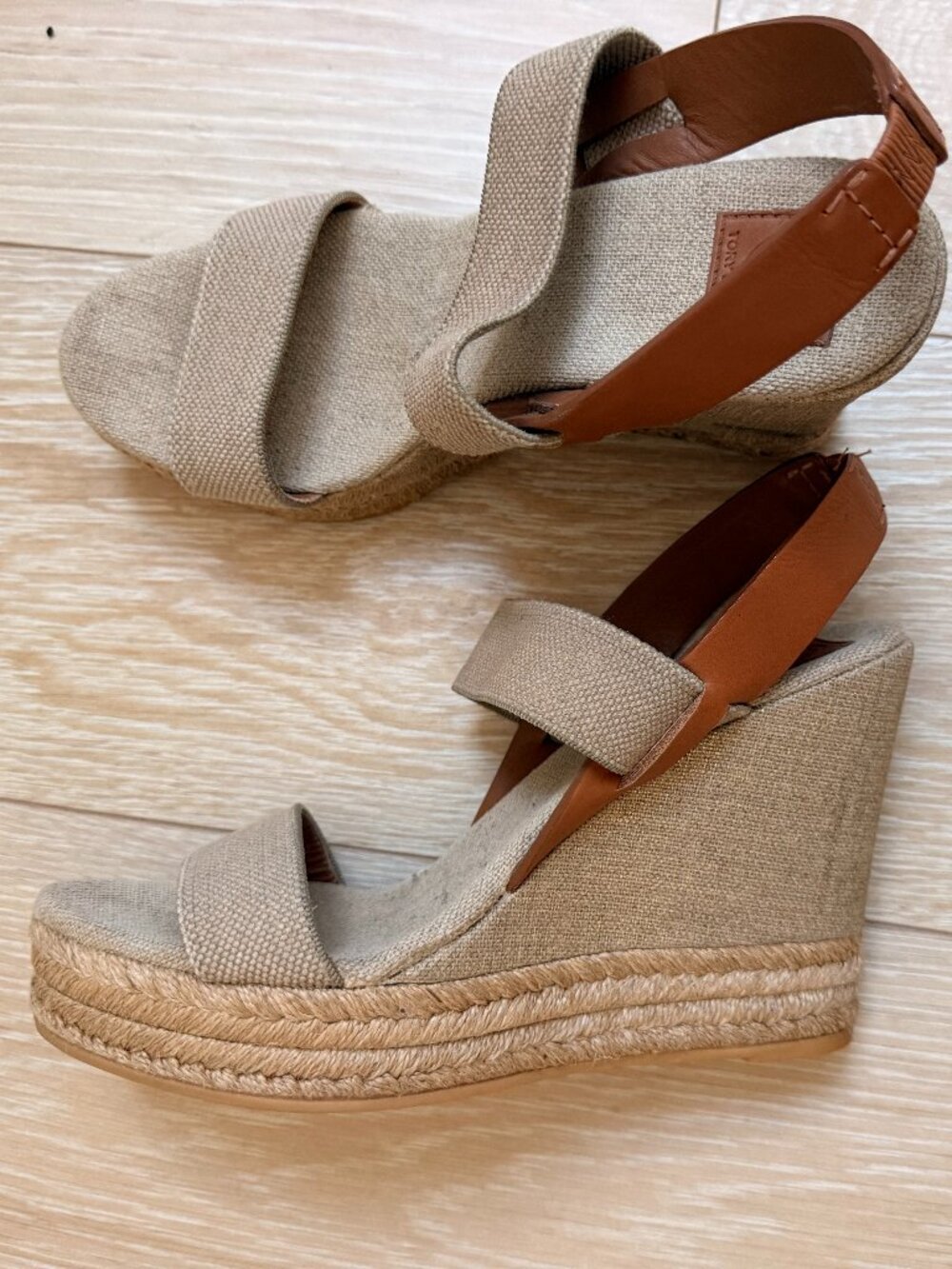 Tory Burch Raffia Platform Sandals, Size: 8.5